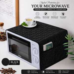 Ultrasonic Quilted Microwave & Oven Top Dust Cover โ Protective Kitchen Appliance Cover