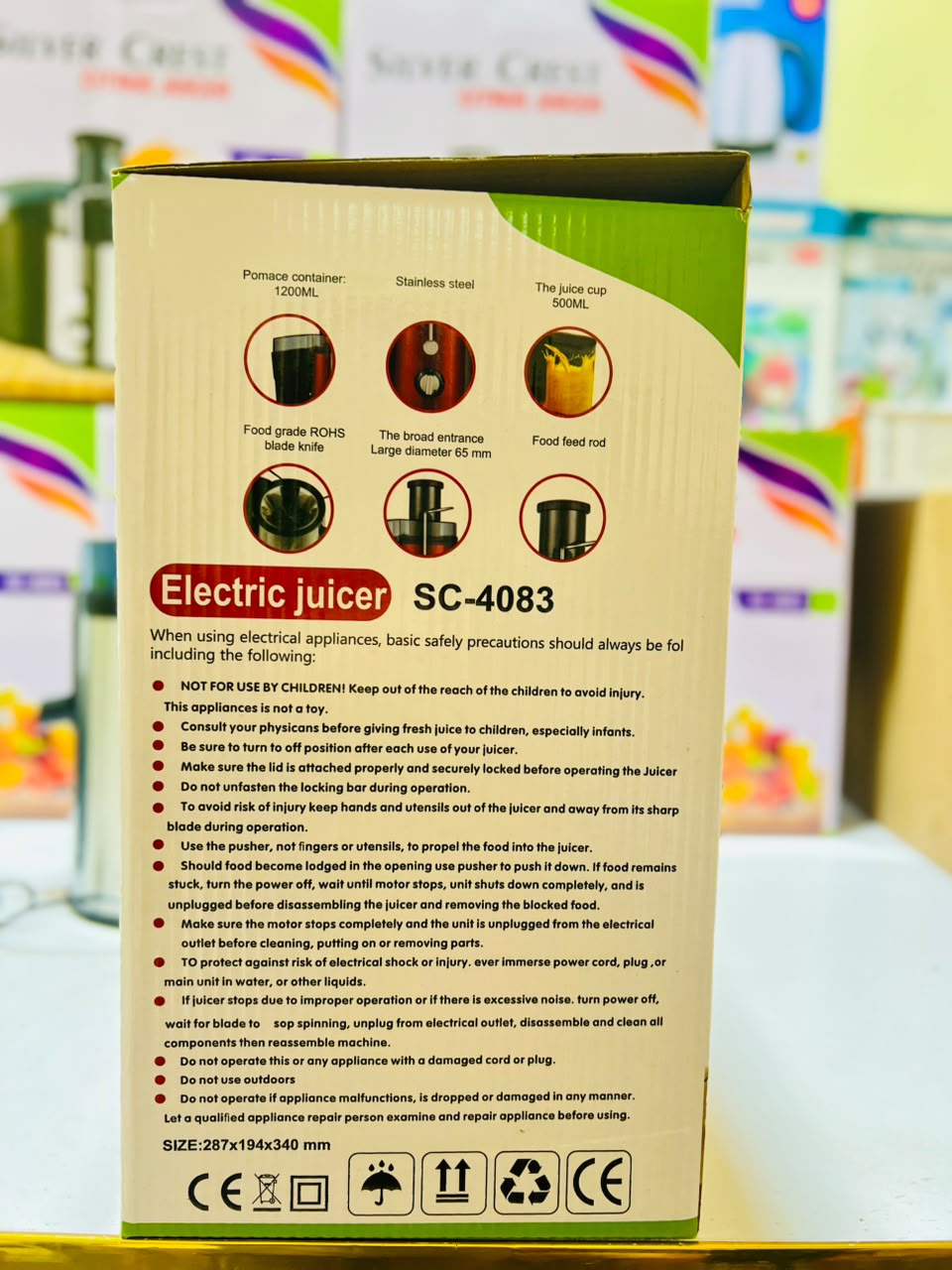 Silver Crest Fruit Juicer With Two Speed Settings I And II For Efficient Juicing Of Various Fruits And Durable Daily Home Use Design - Image 10