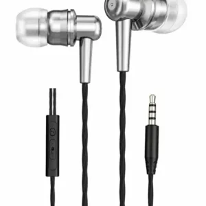 EPIC Metal Wired Earphones High Bass Stereo Handsfree with Mic for Gaming & Calling
