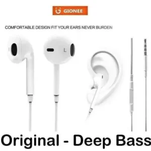 GIONEE ORIGINAL HANDSFREE WITH HIGH QUALITY MIC AND DEEP BASS SOUND GIVES BEST EXPERIENCE IN GAMING - BEST FOR PUBG