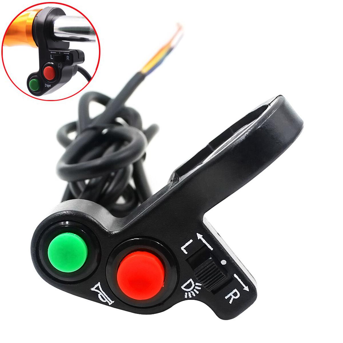 Universal Motorcycle Handlebar Switches ON/OFF Button Connector Horn Turn Signal Lights Head Spot Light Switch - Image 2