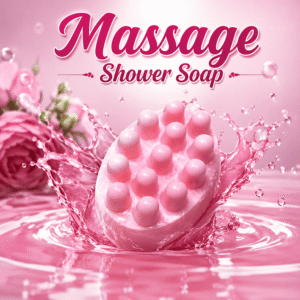Instant Glow Massage Shower Soap – Textured Body Massage Soap for Deep Cleansing, Soft, Smooth & Refreshed Skin | Daily Body Care Soap for All Skin Types