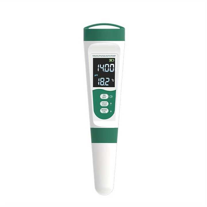 5 In 1 Water Quality Tester - Testing Device Designed For Water Analysis And Daily Quality Testing Routine