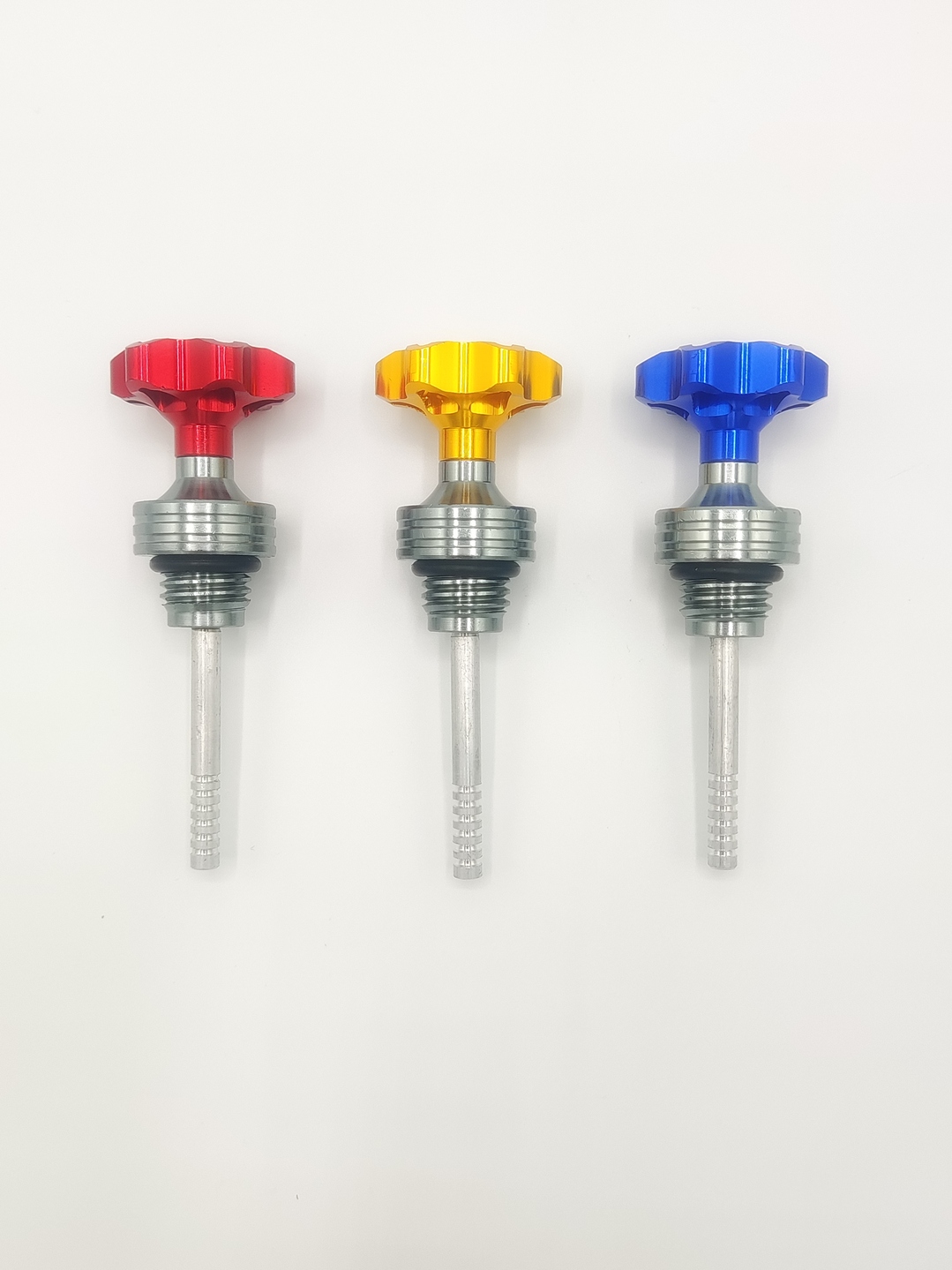 Flower Style Bike Oil Gauge for Honda CD 70 & CG 125 | Fancy Motorcycle Oil Dipstick Decoration