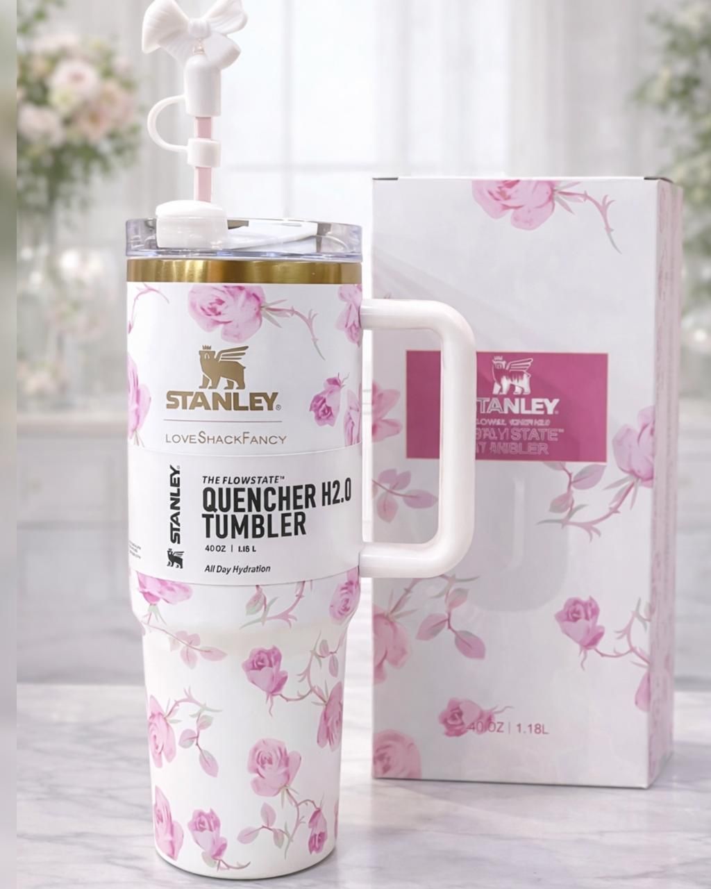 Stanley Premium Quality Floral Tumbler 40oz - Image 4