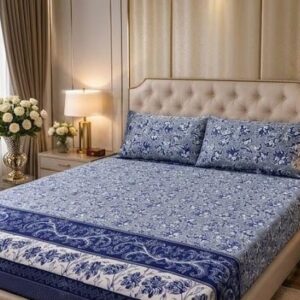 3D Crystal Cotton 3-piece Bedsheet Set AY0010033