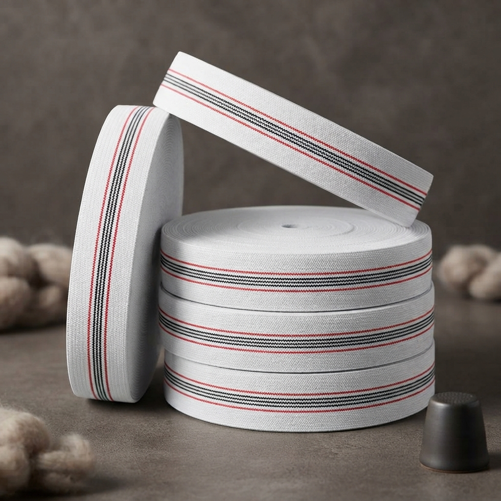 High Quality Elastic Roll 1 Inch Width 20 Yards Length Durable Flexible Perfect For Tailoring Garments And DIY Sewing Projects - Image 2