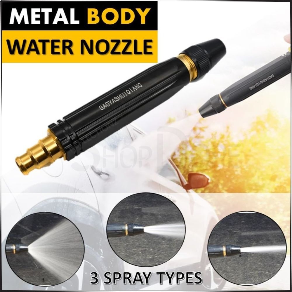 Stainless Steel High Pressure Water Spray Nozzle Durable Black Washer Nozzle