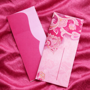 Premium Dark Pink Floral Mandala Eidi Envelopes for Weddings & Engagements (15 Pieces) โ Elegant Card Cash Pack