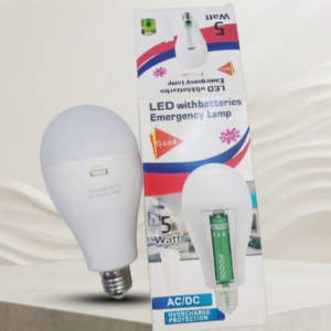 5 Watt - Emergency LED Bulb With Batteries - Lighting Product Designed For Illumination And Daily Lighting Routine