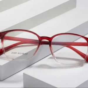 Premium Glossy Red Eyewear Frame