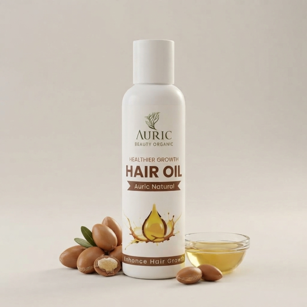 Auric Beauty Organic Cold Pressed Hair Oil – Intensive Nourishment & Scalp Therapy - 100ML