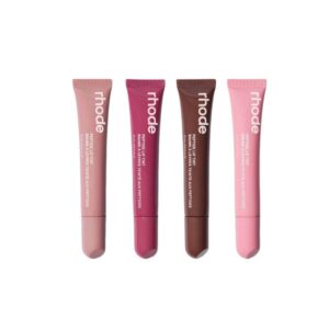 Rhode Peptide Lip Tint Set โ Pack of 4 Shades | Hydrating Tinted Lip Balm | Moisturizing Glossy Lip Care Collection