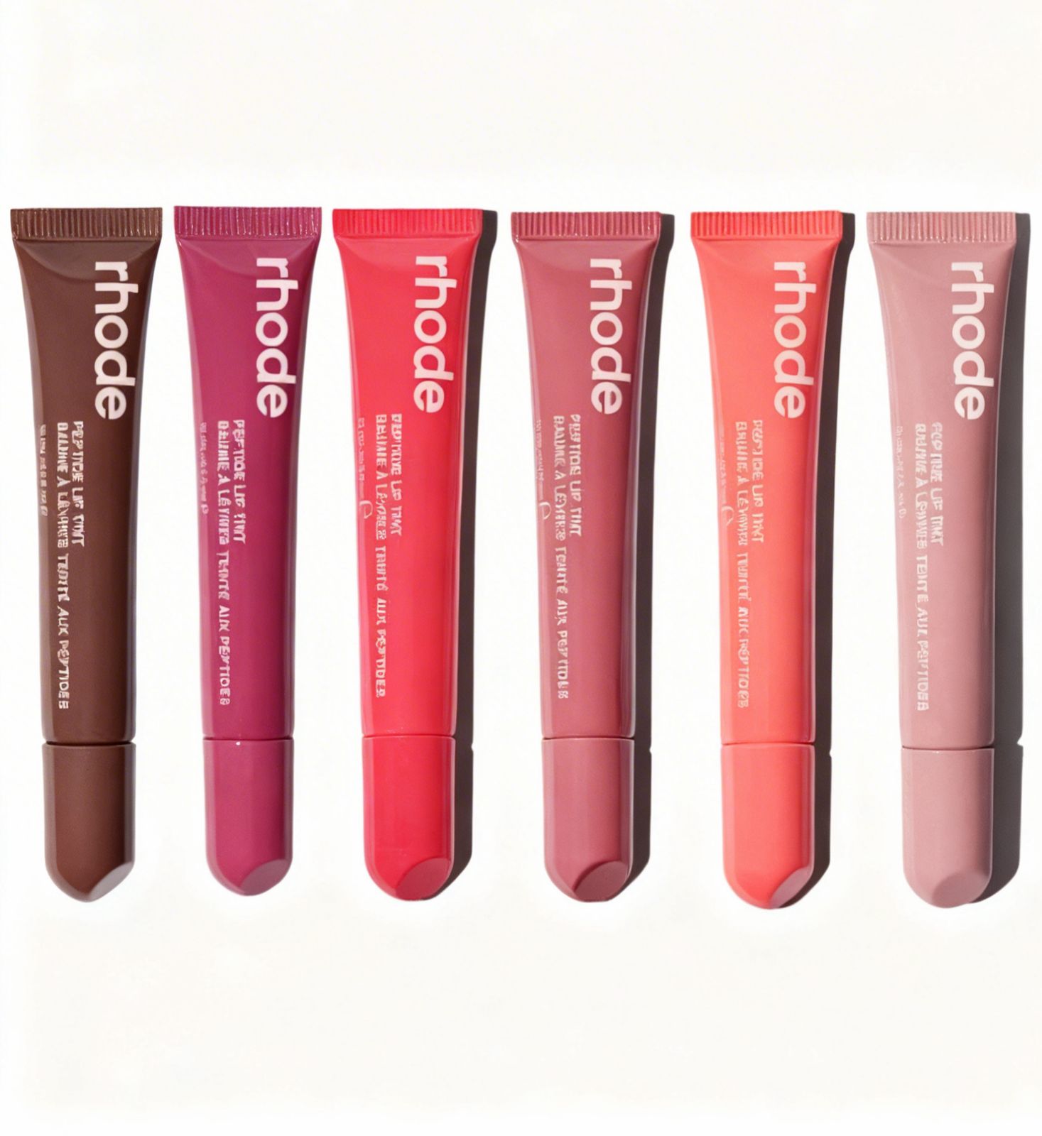 Rhode Peptide Lip Tint โ Hydrating Glossy Lip Balm Pack of 6 (Random Color)