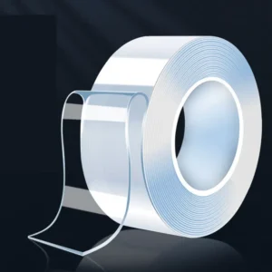 3 Meter - Transparent Strong Double Sided Nano Tape Heavy Duty Traceless Washable Reusable Adhesive Tape For Home Office And Wall Mounting