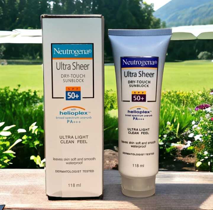 Neutrogena Ultra Sheer Sunblock Liquid 118ml Lightweight Broad Spectrum Protection - Image 2