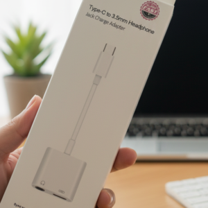 SUPEN FAST Type C To 3.5mm Headphone Jack Charge Adapter Durable Quality Easy Connectivity (Random Color)