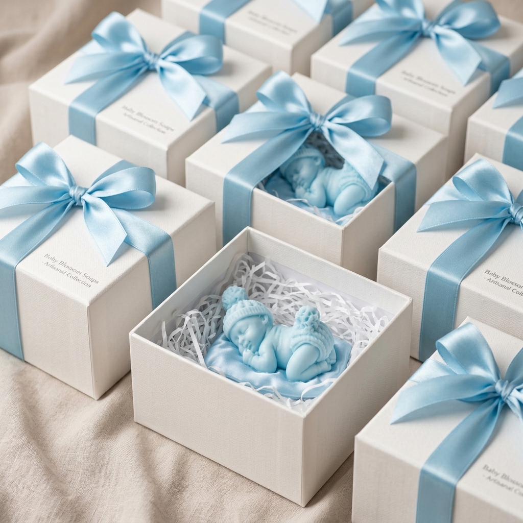 Baby Special Gift Soap - Personal Care Accessory And Daily Routine - 100g (Soft Blue) - Image 4