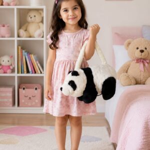 Panda Bag for Girls โ Cute Cartoon Panda Shoulder Bag | Kids Fashion Crossbody Handbag