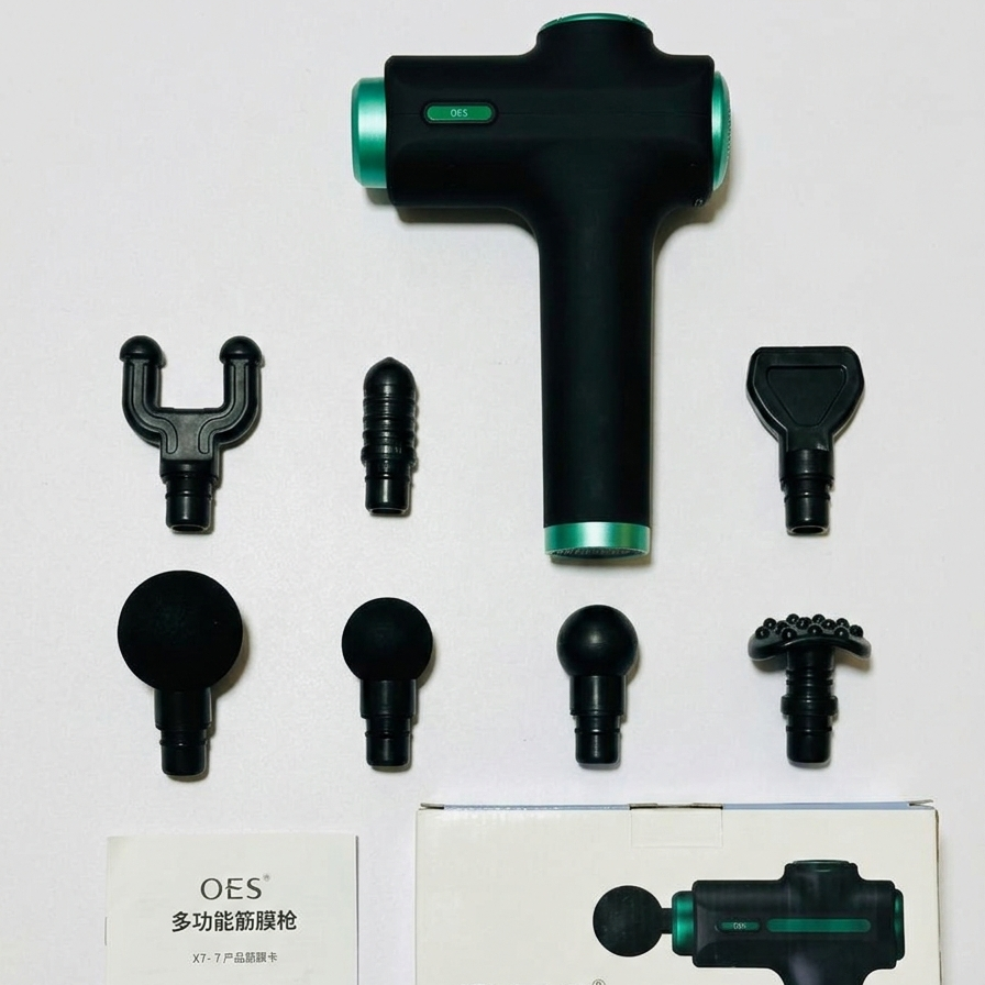 8 in 1 Multifunction Muscle Massage Gun โ Deep Tissue Percussion Massager with 8 Interchangeable Heads - Image 4
