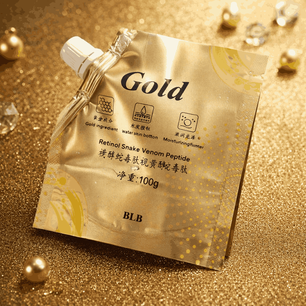 Premium 24K Gold Retinol Anti-Aging Eye Cream – Luxury Vibrating Massager Wand for Dark Circles, Puffiness & Wrinkles - 100g - Image 2