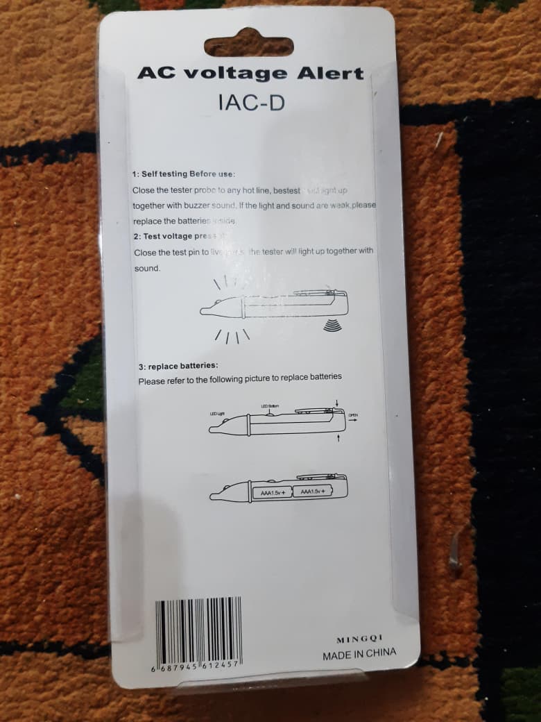 Non-Contact AC Voltage Alert Detector โ Professional 90V-1000V Electric Circuit Tester Pen with LED Light and Sound Buzzer - Image 6