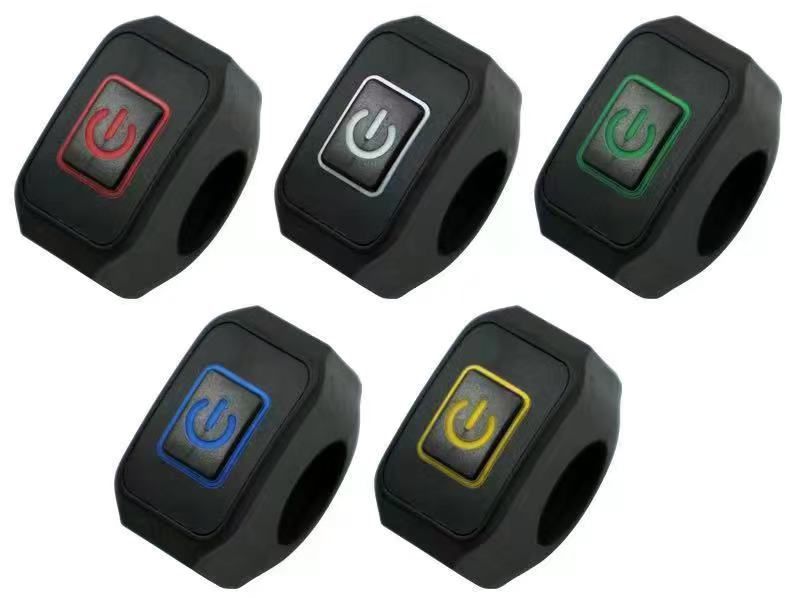 Motorcycle On Off LED Switch Push Button Handlebar Mount | Random Color - Image 3