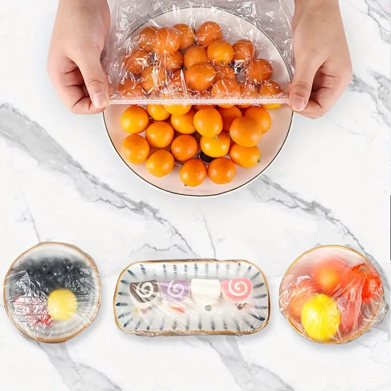 Disposable Plastic Wrap Covers Elastic Tight Food Grade Fresh Keeping Dust Proof Insect Proof Kitchen Accessories - Image 3