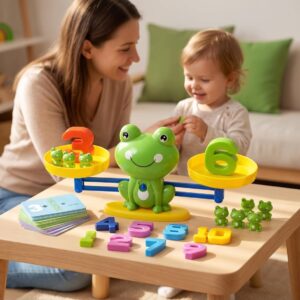 Frog Balance Math Counting Toy โ Educational Number Learning & Counting Game for Kids