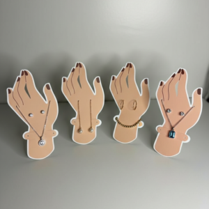 Jewelry Display Cards โ Pack of 4 | Elegant & Versatile for Earrings, Necklaces & Bracelets (Without Jewelry)