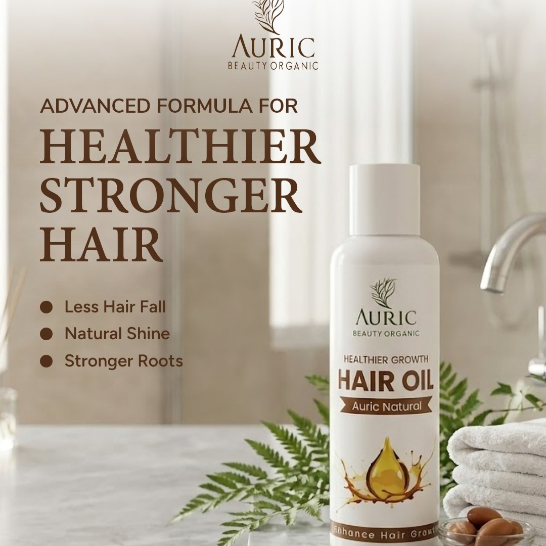 Auric Beauty Organic Cold Pressed Hair Oil – Intensive Nourishment & Scalp Therapy - 100ML - Image 4