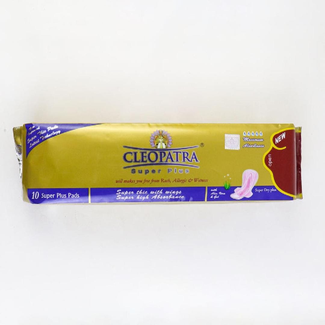 Cleopatra Super Plus Sanitary Pads โ Pack of 10 Maxi Thick Pads