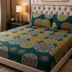 3D Crystal Cotton 3-piece Bedsheet Set AY0010030