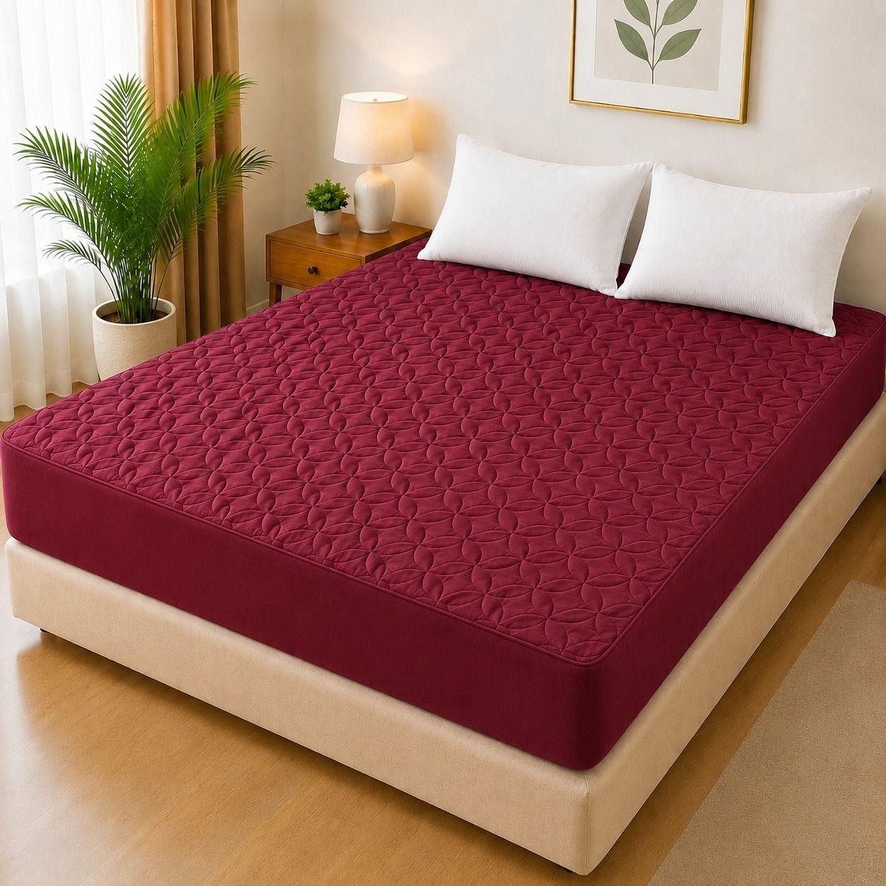 Ultrasonic Quilted Waterproof Mattress Protector โ Joint-Free Fitted Cover (King Size) - Image 7