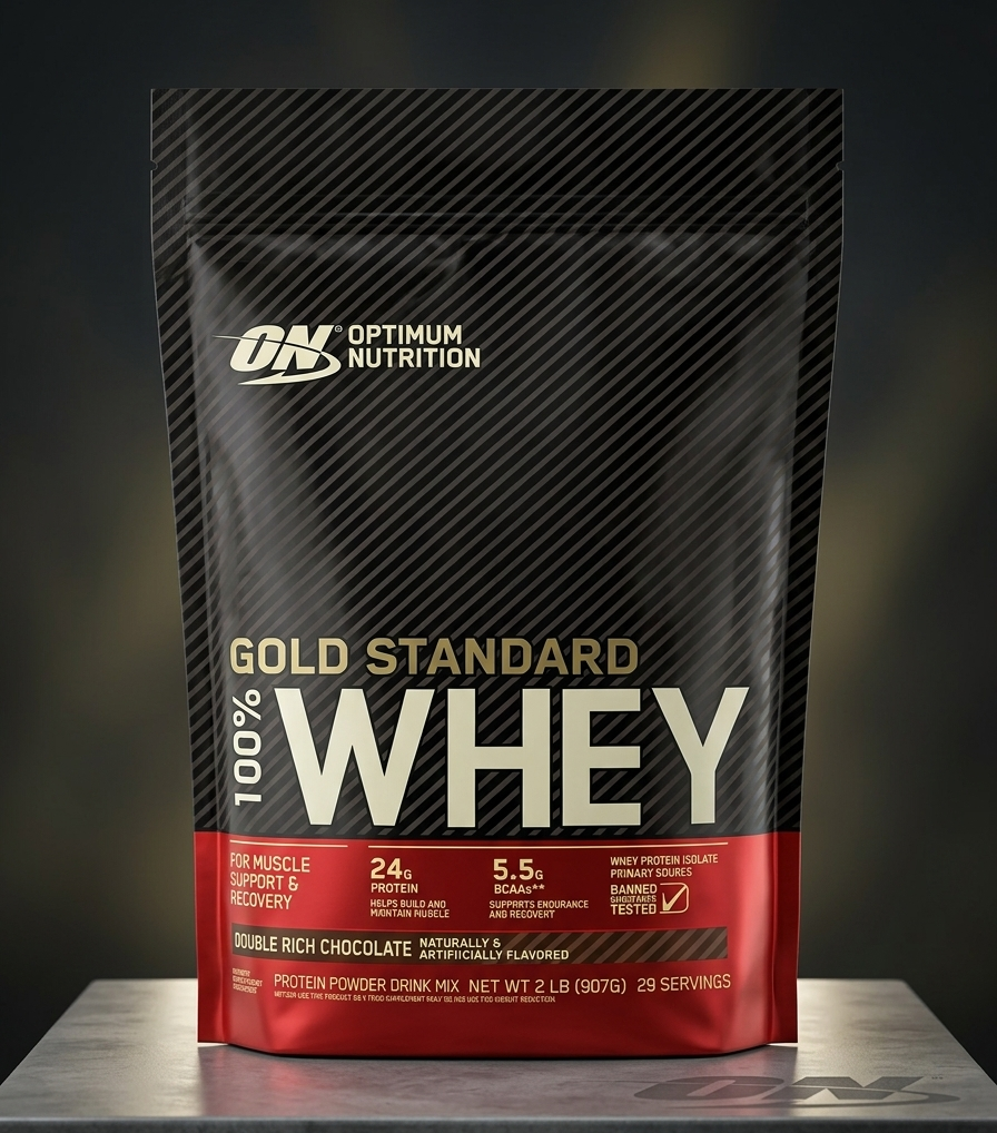 Optimum Nutrition Gold Standard 100% Whey Protein Powder 2LB โ Premium Whey Blend for Muscle Recovery & Lean Muscle Support