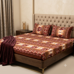 3D Crystal Cotton 3-piece Bedsheet Set AY0010065