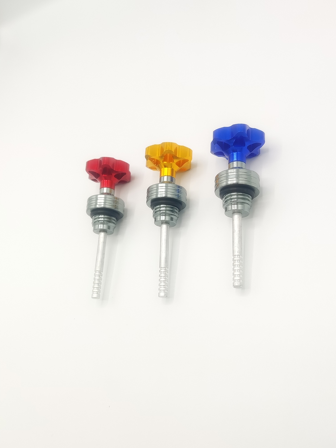 Flower Style Bike Oil Gauge for Honda CD 70 & CG 125 | Fancy Motorcycle Oil Dipstick Decoration - Image 3