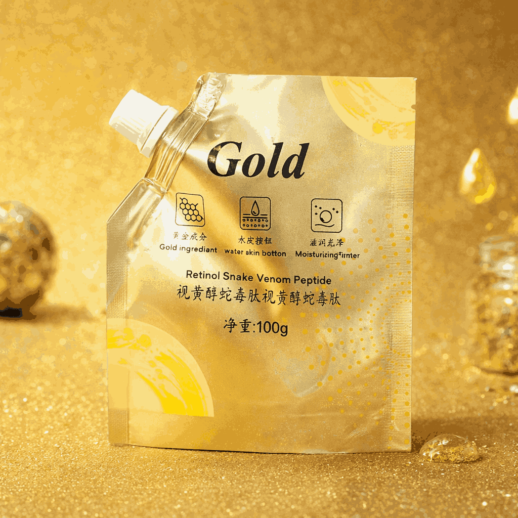 Premium 24K Gold Retinol Anti-Aging Eye Cream – Luxury Vibrating Massager Wand for Dark Circles, Puffiness & Wrinkles - 100g