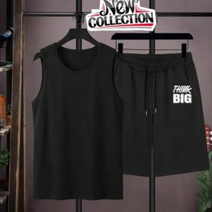 TRACKSUIT - Black Summer Printed Tracksuit for Men & Boys | Soft & Comfortable Fabric T-Shirt and Shorts Set | Casual Sportswear, Gym Wear, Outdoor Wear & Daily Wear