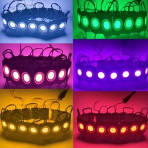 High-Intensity LED Coin Module Lights โ Waterproof Decorative Injection Modules for Signage & Ambient Lighting