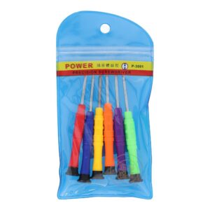 Precision Screwdriver Set P 3001 6 Piece Repair Tool Kit - Tool Accessory Designed For Hardware Repair And Daily Maintenance Routine