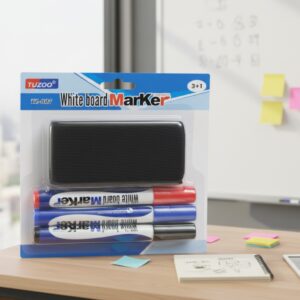 Whiteboard Marker Set 3+1 – Dry Erase Marker Set for Whiteboards, School Office Classroom and Home Use