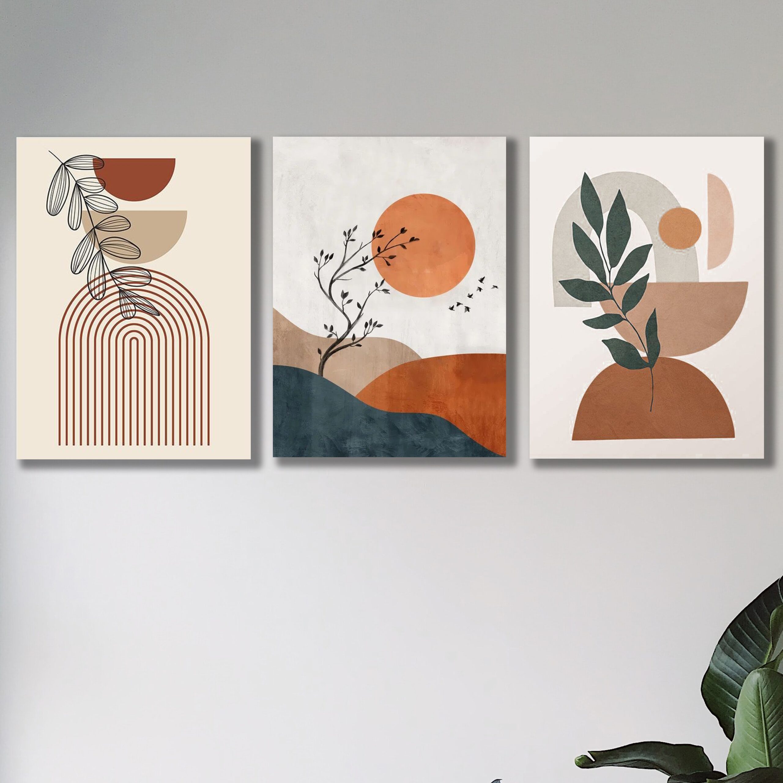 Set of 3 Premium Wall Art Photo Tiles โ Modern Home Decor Sets 8x11 - Image 2