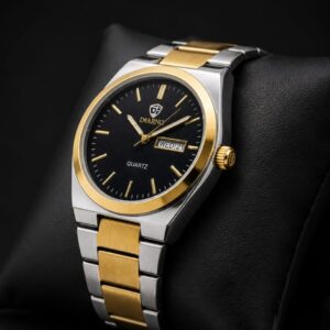 Dearno Premium Quartz Men's Watch Day And Date Display - Timepiece Designed For Wristwear And Daily Timekeeping Routine