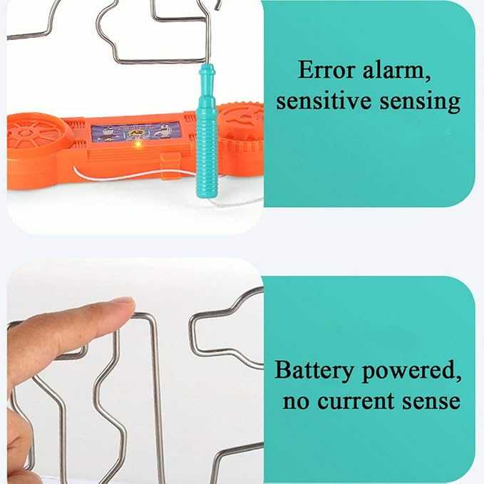 Kids Collison Electric Shock Toy, Education Electric Touch Maze Game Party, Funny Game Science Experiment Toys for Children Gift (Mix Color) - Image 4