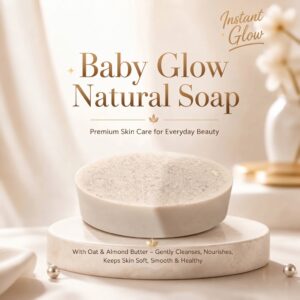 Baby Glow Natural Soap - Skincare Accessory Designed For Gentle Cleansing And Daily Bath Routine - 100g