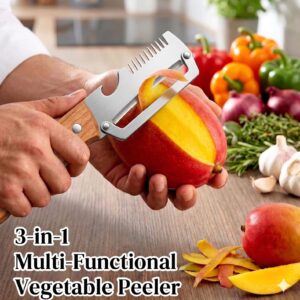 3 In 1 Multi Functional Vegetable Peeler Knife - Kitchen Accessory Designed For Food Preparation And Daily Cooking Routine