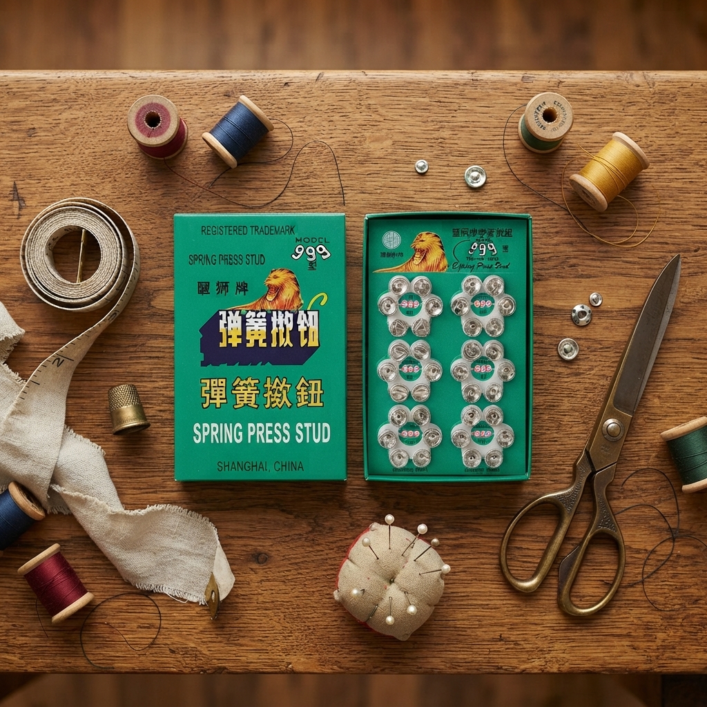 Lion Brand Model 999 Spring Press Studs | Tich Button 8 Cards In Box - Image 2