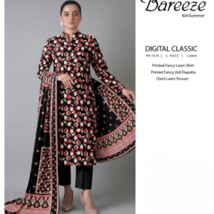 Bareeze Digital Classic 3 Piece Printed Lawn Suit โ PR-7610