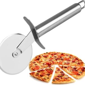 Stainless Steel Pizza Single Wheel Cut Tools Household Pizza Knife Cake Tools Wheel Use For Waffle Cookies